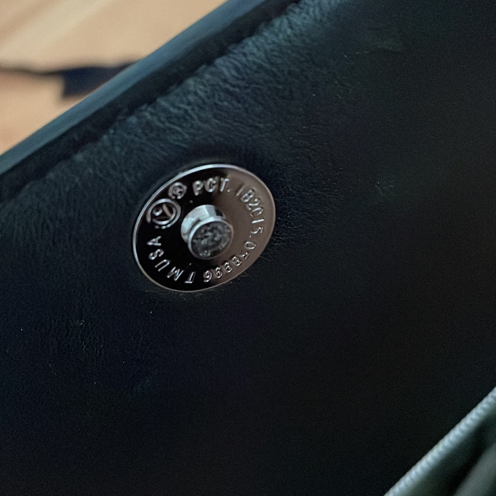 AllSaints Black Leather Crossbody Clutch - Picture 6 of 13